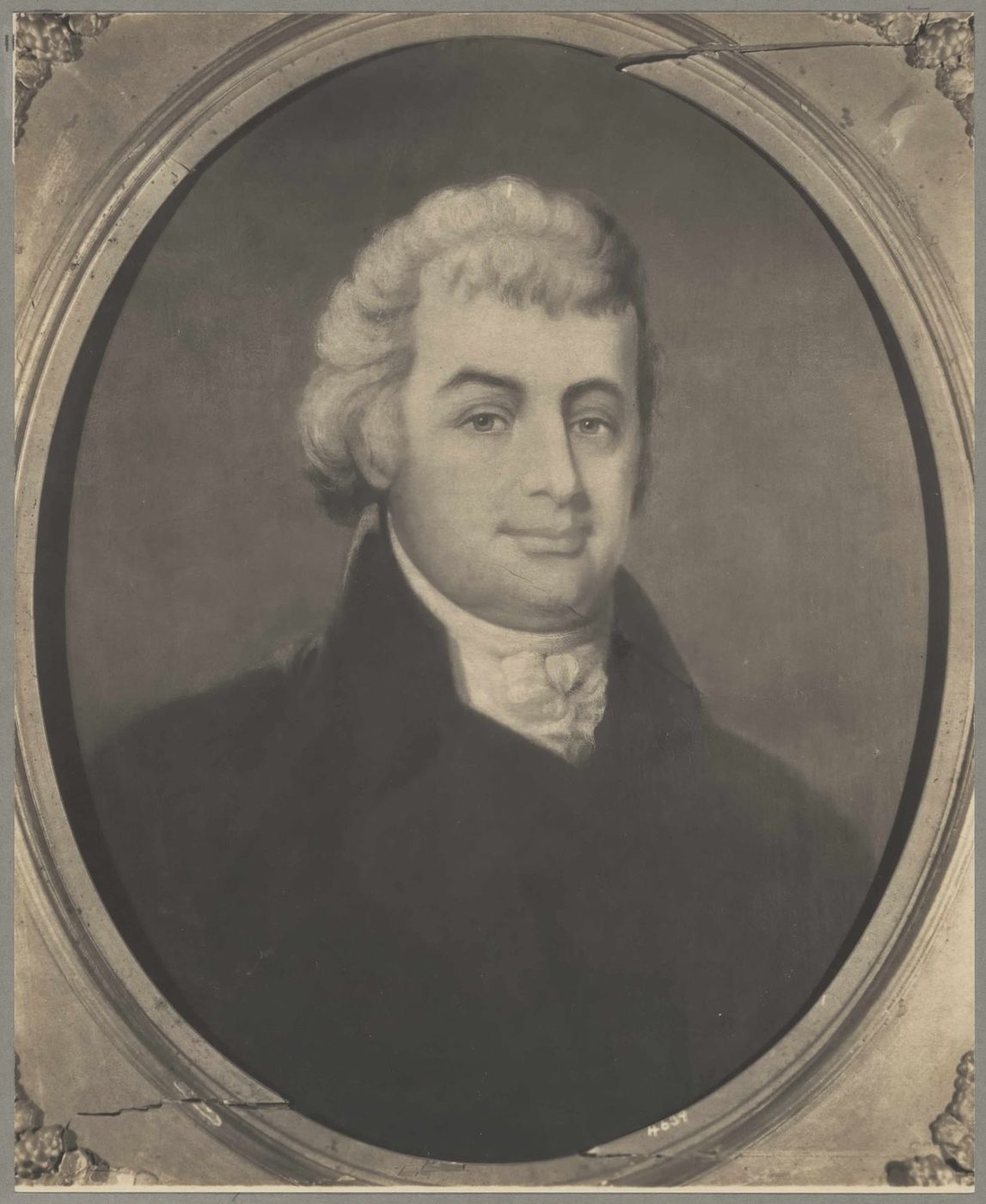 Engraved portrait of Luther Martin in eighteenth-century dress